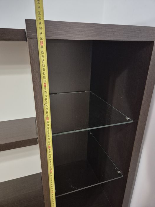 Szafka, meblościanka biało-brązowa