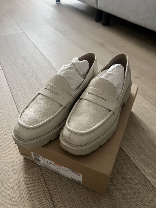 Skórzane loafersy Ryłko, rozm 38