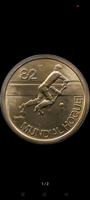 Moeda 1 Escudo - 25º Campeonato Mundial de Hóquei em Patins 1982