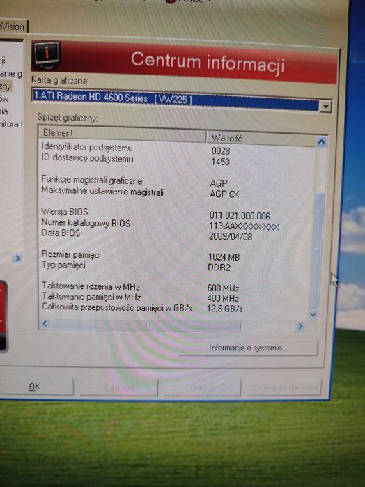 Karta graficzna GIGABYTE GV-R465D2-1GI 1GB AGP + Gratis.