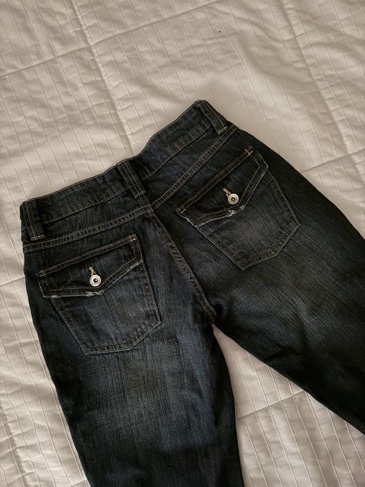 Calças de ganga Wide Leg azul-escuro