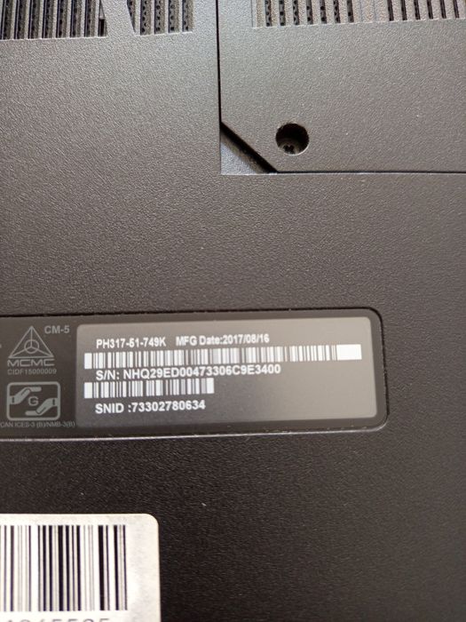 Radiator wraz z wiatrakami Acer predator Helios 300