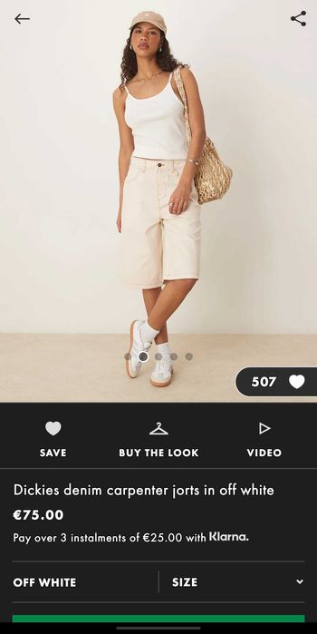 Dickies denim shorts