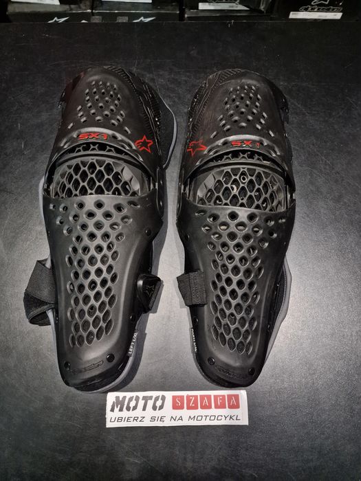ALPINESTARS MX Ochraniacze kolan SX-1 V2 czarny/czerwony XXL