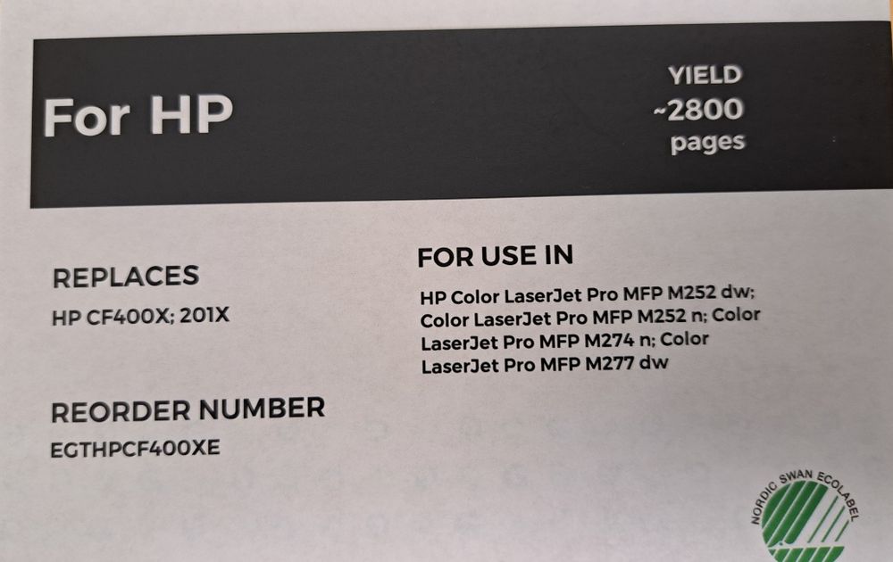 Toner NOVO CAIXA SELADA - compativel hp