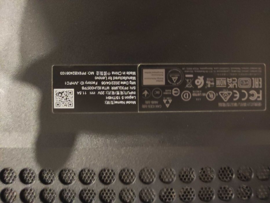 Ноутбук Lenovo Legion 5 (i5-11400H/16GB/1TB/RTX3060/165Hz)