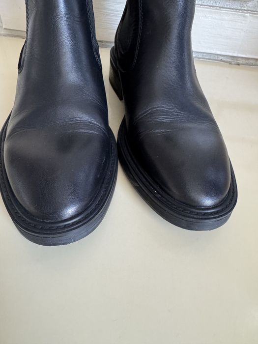 Шкіряні ботінки, черевики zara 36 розмір.