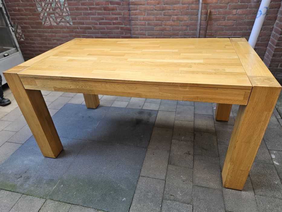 Drewniany dębowy stół 160,5x90x78