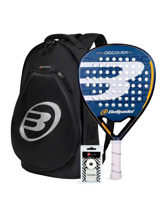Ракетка і рюкзак для падел тенісу Bullpadel Discover PWR