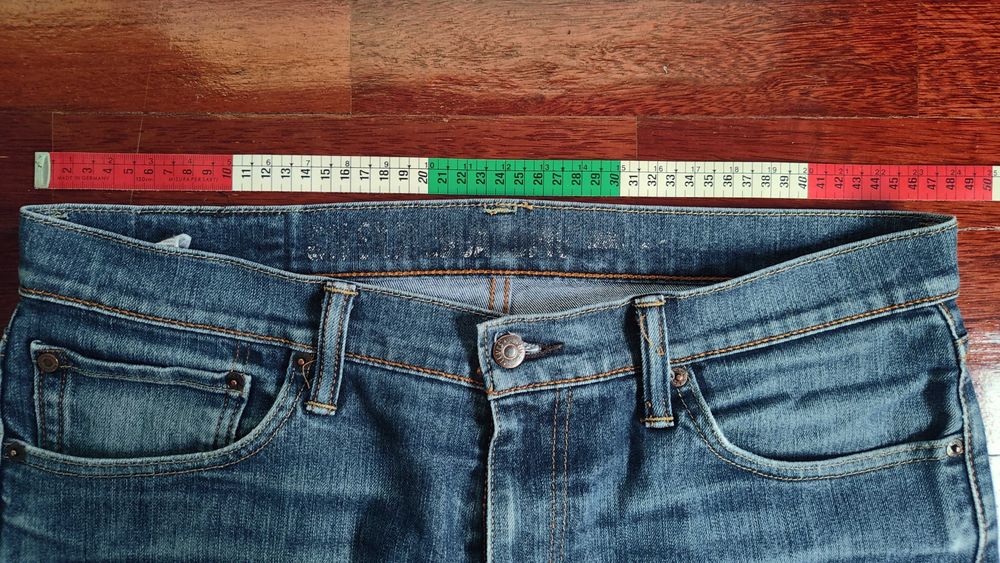 Calças Levis x Nike 36 x 32 Denim Jeans Stretch Skate