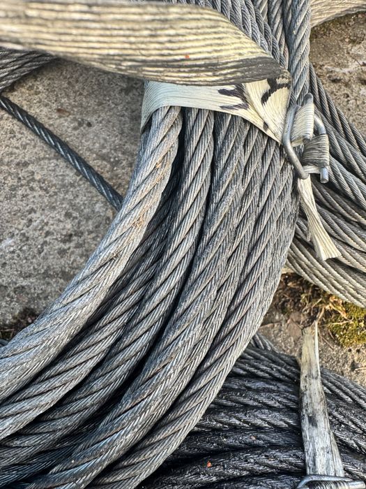 Lina stalowa ocynkowana fi 10mm 34m i 37m linka