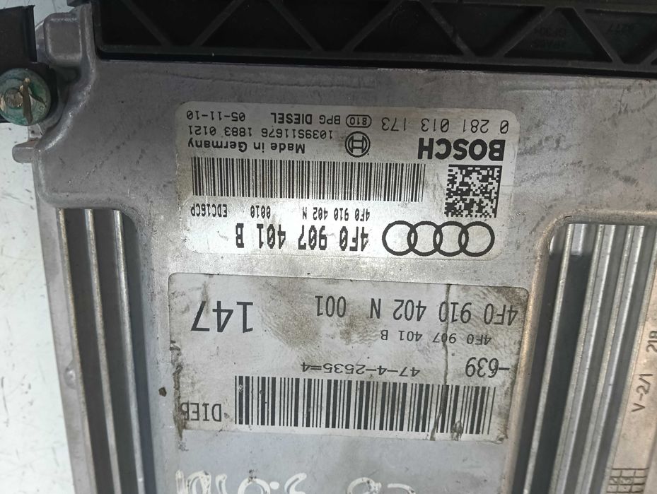 Sterownik Silnika  Audi A6 c6 3.0 tdi 4F0,907,401B & 4F0,910,402N