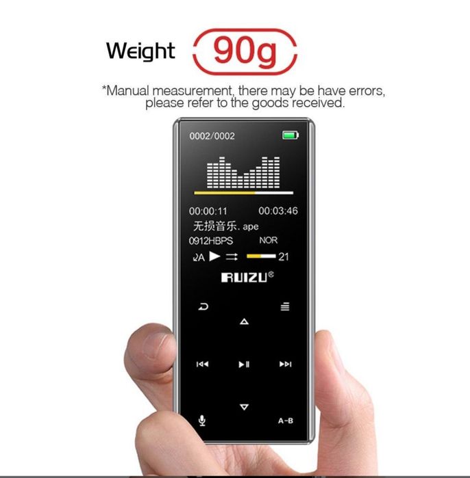 Ruizu D29 - odtwarzacz MP3.
