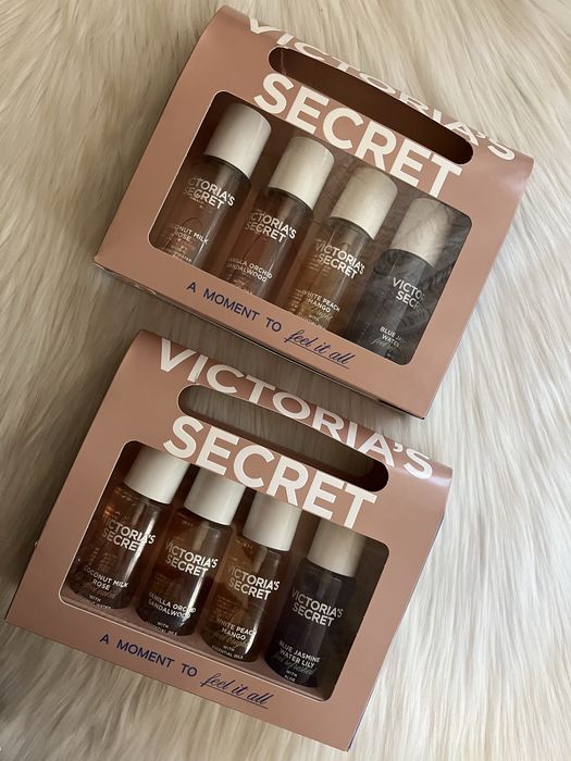 Набір спреїв вікторія сікрет coconut milk rose vanilla orhid victorias  secret