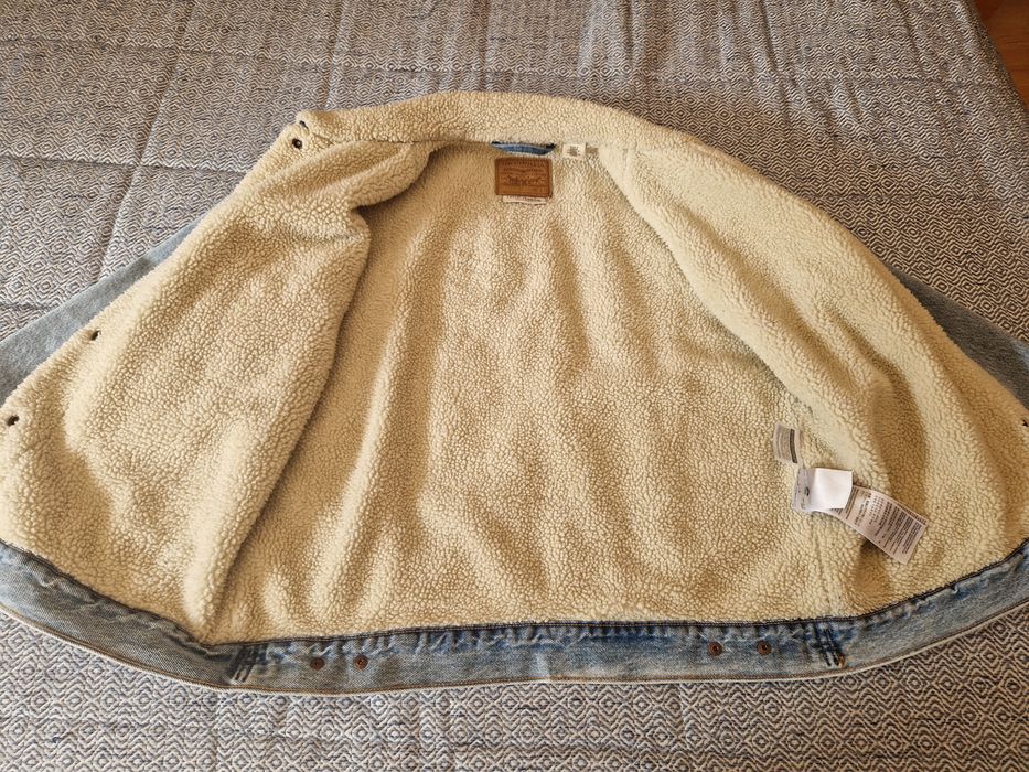 Blusão feminino de ganga em excelente estado