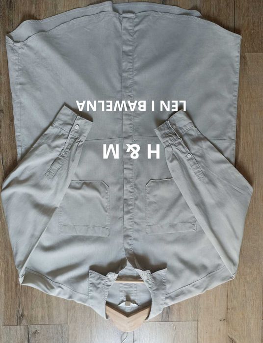 Męska lniana koszula, H&M, rozmiar M