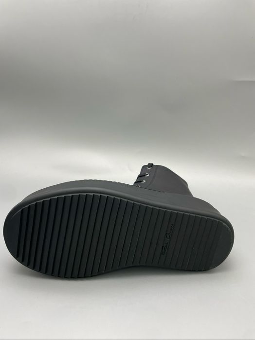 Rick Owens Ramones Mega Bumper Black High Leather/size 38-44