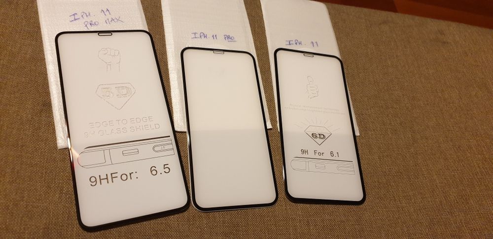 Pelicula de vidro 5D iphone 11, iphone 11 pro e iphone 11 pro max