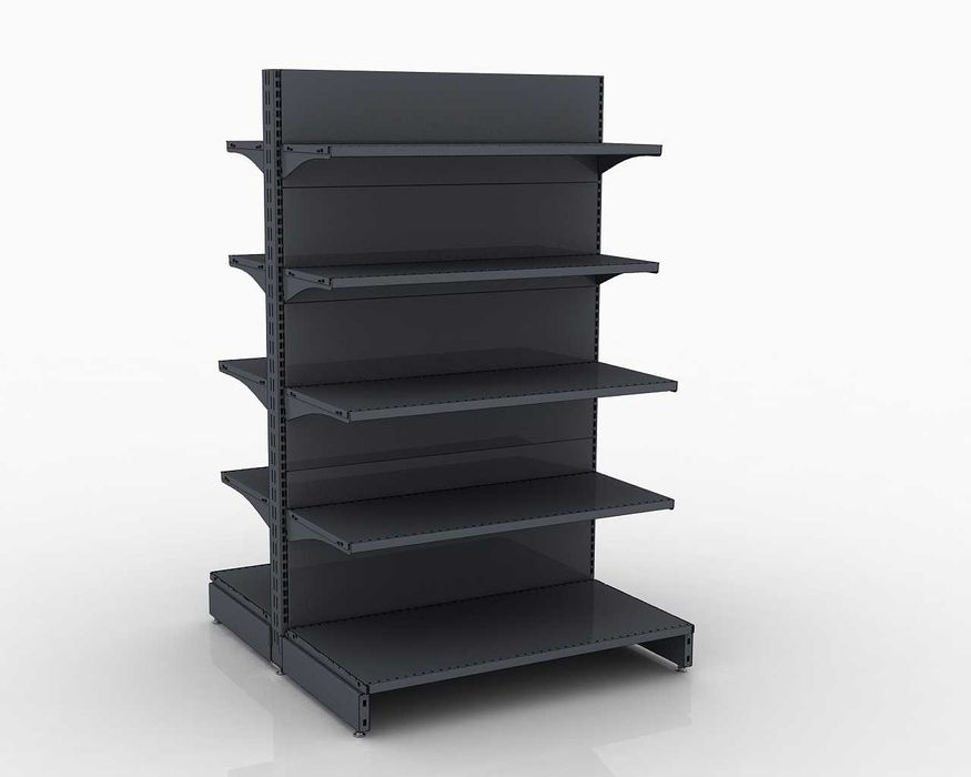 Торгові стелажі. Обладнання. Полиці. Полки. Торговий металевий стелаж.