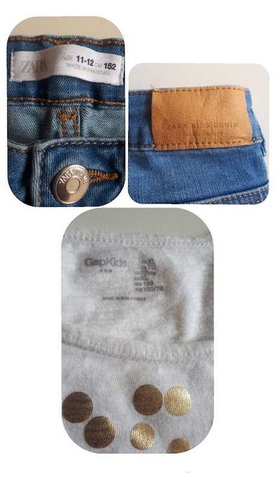 Conjunto menina 11-12 anos // Top GAP e Calças de ganga Zara