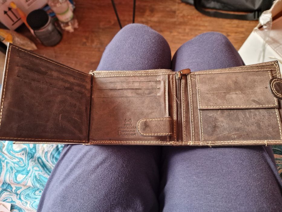 Portfel z prawdziwej skóry