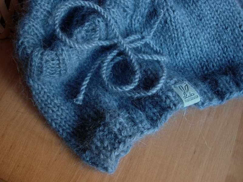 niebieski kaptur balaclava alpaka kid-silk