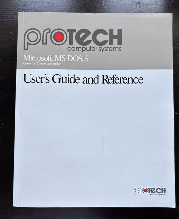 protech computer systems microsoft ms-dos 5 user's guide