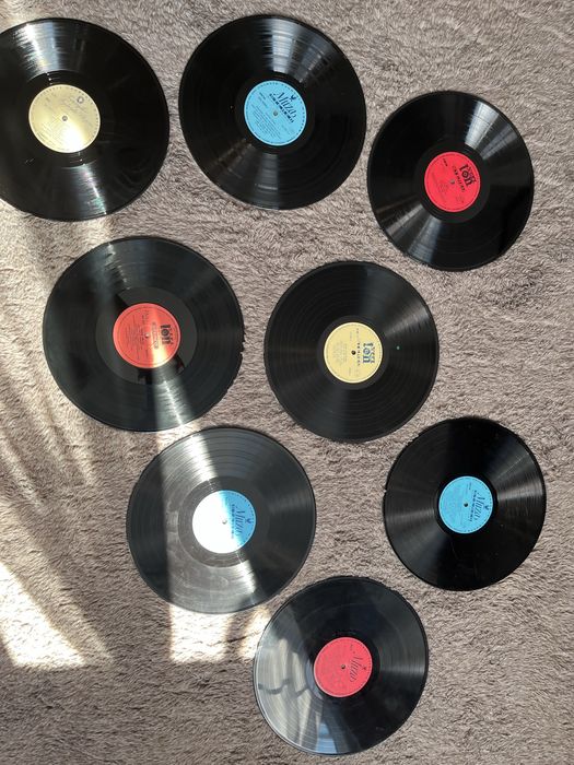 Zestaw płyt winylowych – dekoracja ścienna / vintage