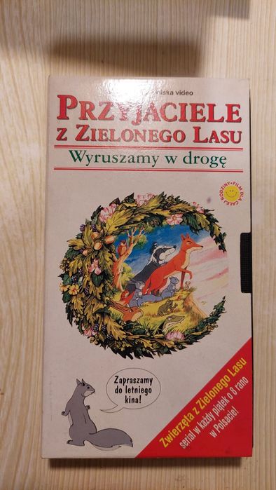 Kaseta VHS - Przyjaciele z zielonego lasu, wyruszamy w drogę