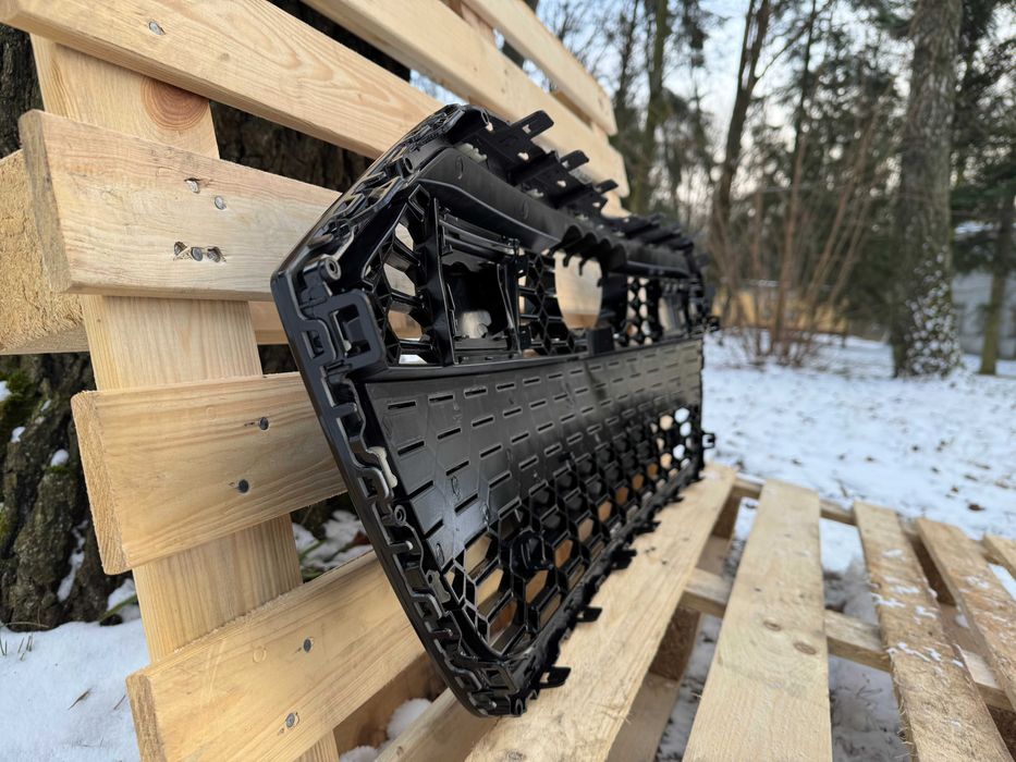 Grill Atrapa Audi A7 C8 18-22 styl RS7 ALL BLACK camera, ACC