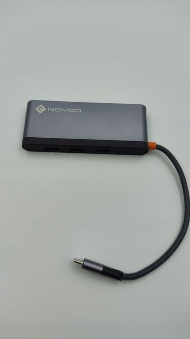 NOVOO USB C HUB podwójny adapter  6W1 HDMI 4K KONCENTRATOR 980