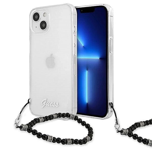 Etui Guess Black Pearl na iPhone 13 mini - przezroczyste