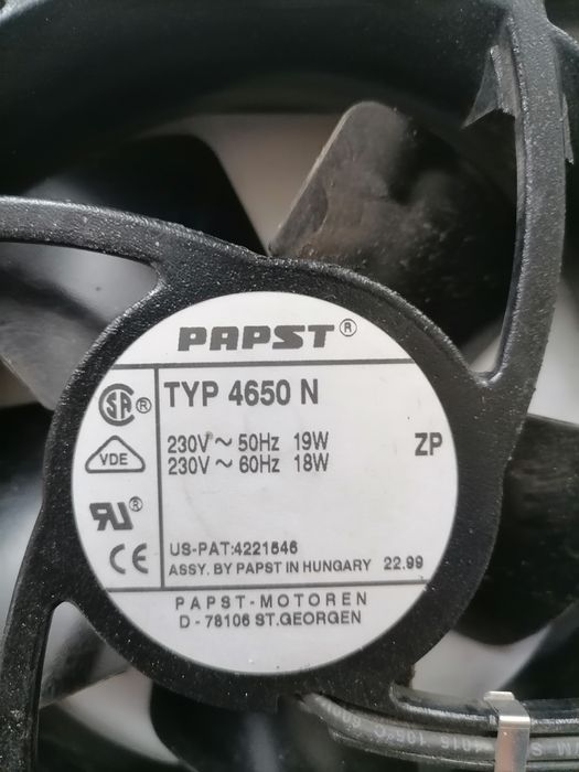 вентилятор papst на подшипниках