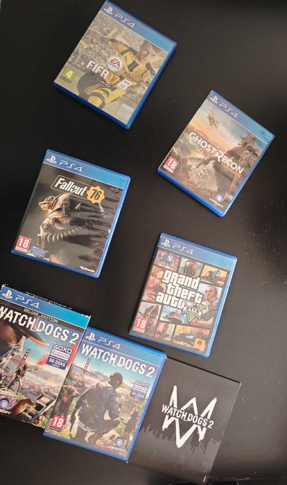 Vários jogos PS4/PS5.