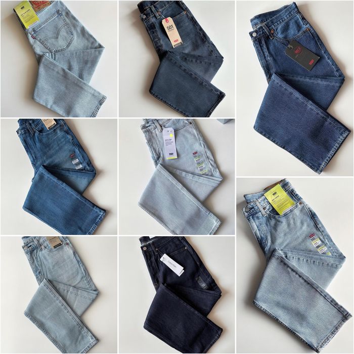 Чоловічі джинси Levis 501, 502, 505, 510, 511, 512, 513, 514, 531, 541