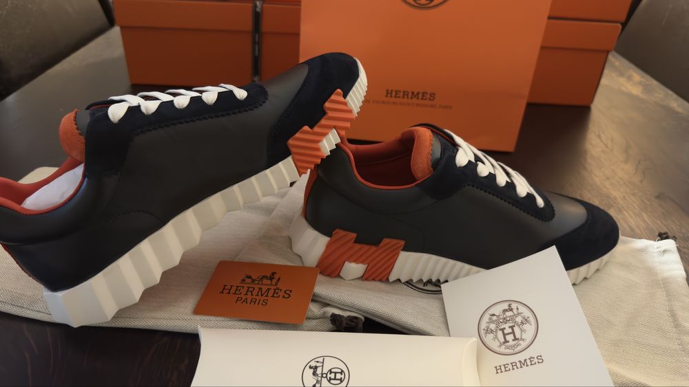 Hermes Bouncing Sneakers 41-45 dostępne od ręki, skórzane,różne kolory