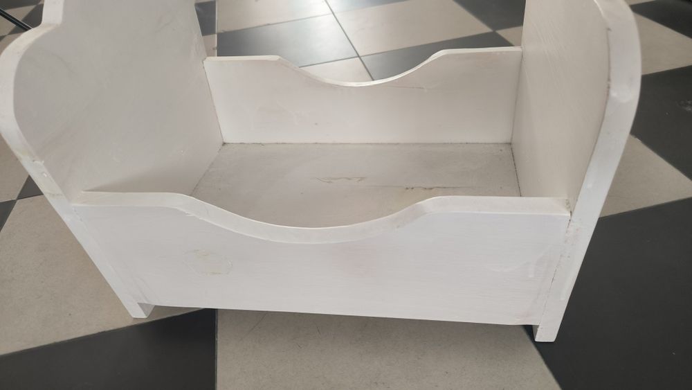 Props newborn - cama madeira branca