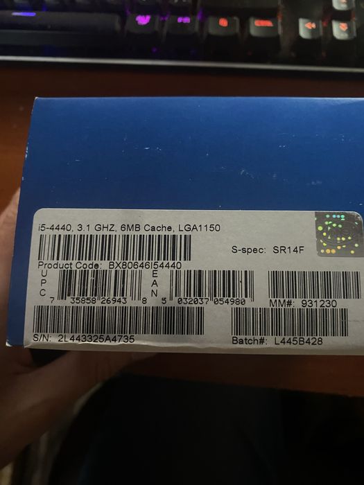 Intel Core i5 4440 3.1 GHZ Ціна шарова