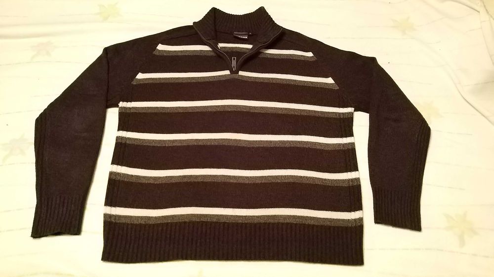 camisola T-TRAXX castanho e,beje e branco