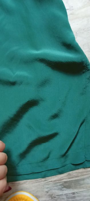 Koszula jedwab 100% silk butelkowa zieleń Betty barclay l