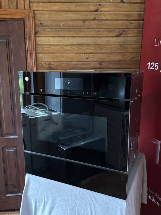 Вбудована духова шафа з НВЧ Miele H 7840 BMX OBSW + Вакууматор Miele EVS 7010 OBSW | новий комплект