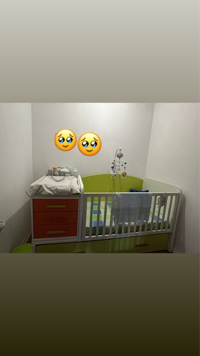 Cama criança com fraldário