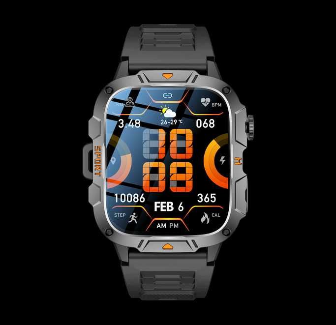 Smart Watch; LED Flashlight; IP68; 420mah