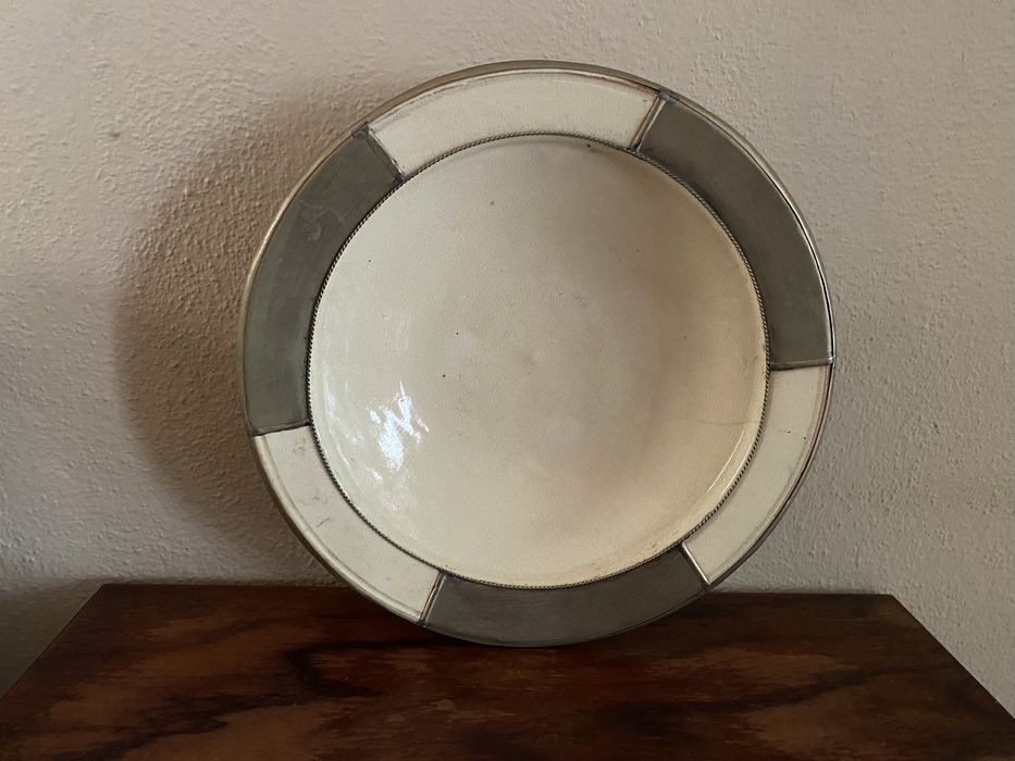 Pair of Tin-Decorated Plates429812637532180484