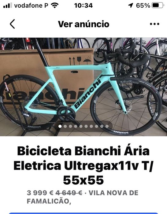 Bicicletas Bianchi desponiveis pra entrega