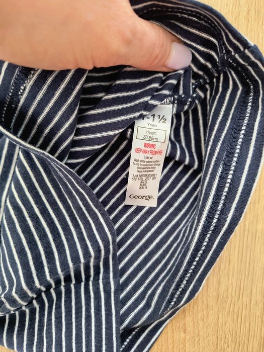 Niemowlęca bluzeczka na ramiączka marki George rozmiar 80/86