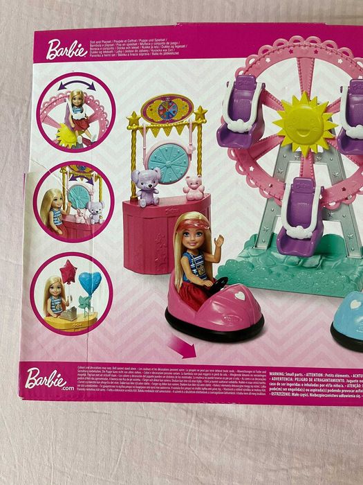 Barbie Club Chelsea parque de diversões e roda gigante, novo na caixa