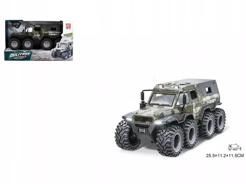 Pojazd Militarny (Światło, Dźwięk) Wojsko. Gazelo. Nowy Produkt