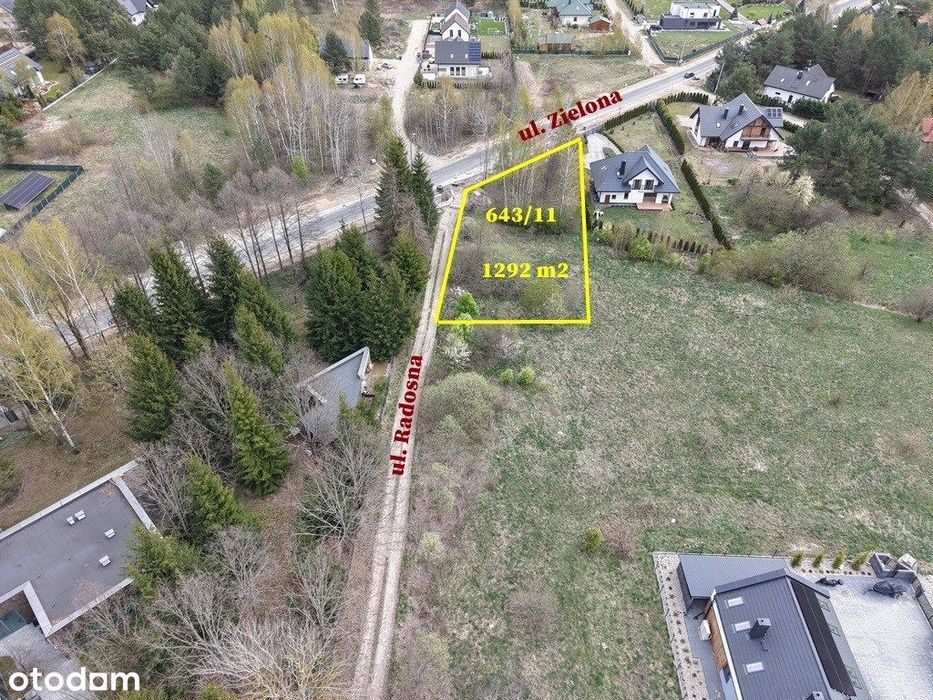 Działka budowlana 1292 m2 - Ciasne | WZ na dom | dojazd asfaltowy