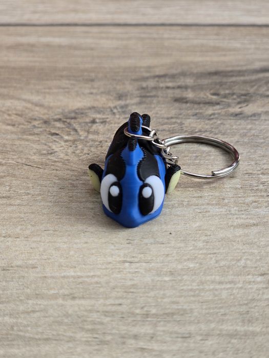 Breloczek Surgeonfish 3d - Brelok Druk3d fidget Keychain mixGadzet